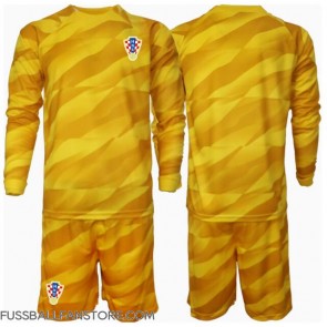 Kroatien Torwart Replik Heimtrikot Kinder EM 2024 Langarm (+ Kurze Hosen)